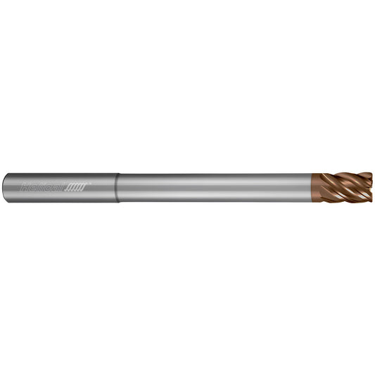 Helical Solutions 82232 Corner Radius End Mill 1/2" Dia, 1" LOC, 0.0300" Radius, 6 Flute, Solid Carbide
