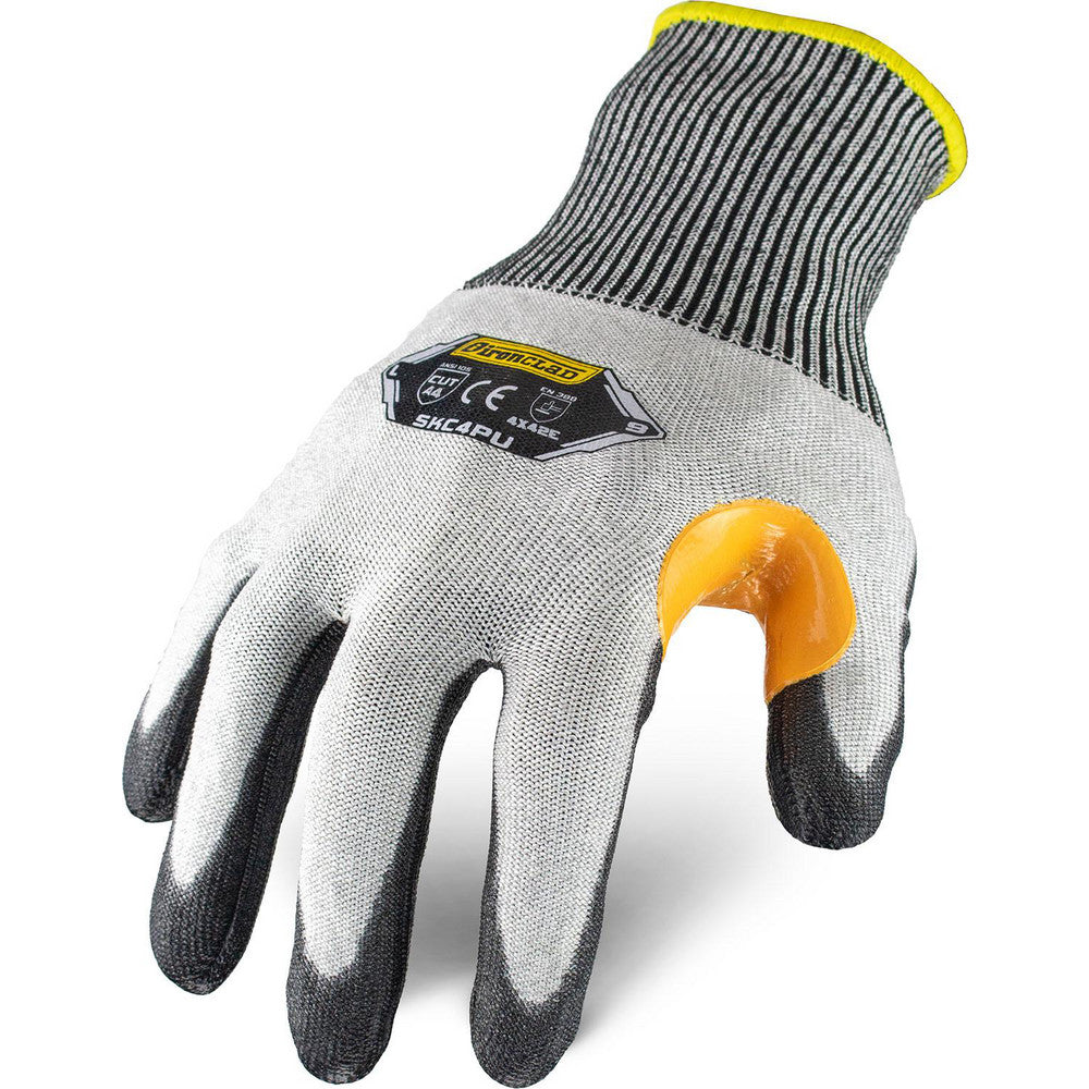 ironCLAD SKC4PU-04-L Cut & Puncture-Resistant Gloves ironCLAD SKC4PU, Size Large, ANSI Cut A4, ANSI Puncture 4, Polyurethane, HPPE Steel Blend Knit