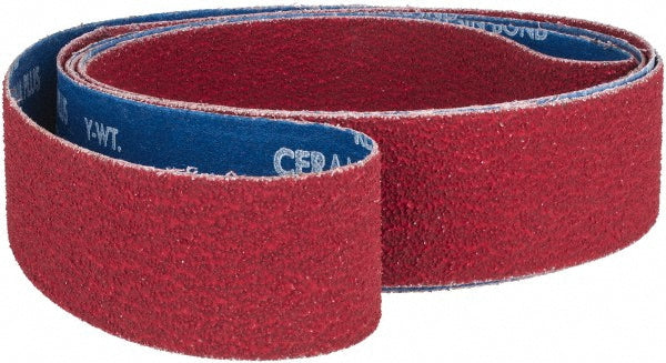 Norton 78072753086 Abrasive Belt 2" Wide, 132" Long, 36 Grit, Ceramic