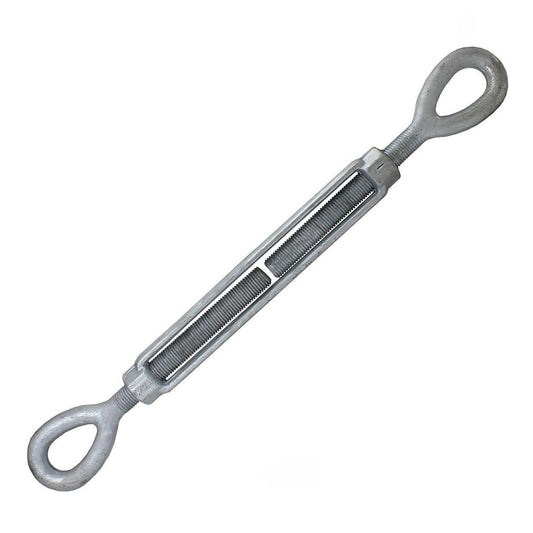 US Cargo Control EETBGV516X412 Turnbuckles Turnbuckle Type Eye & Eye  Thread Size 5/16-4.5 in  Turn-up 4.5  Material Steel  Material Grade Galvanized Steel  Finish Galvanized