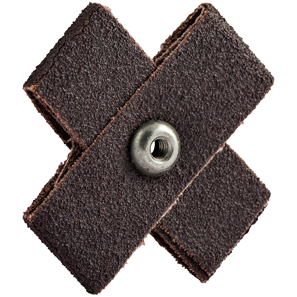 Merit Abrasives 08834182157 80 Grit, Medium Grade, Aluminum Oxide Cross Pad
