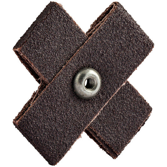 Merit Abrasives 08834182157 80 Grit, Medium Grade, Aluminum Oxide Cross Pad
