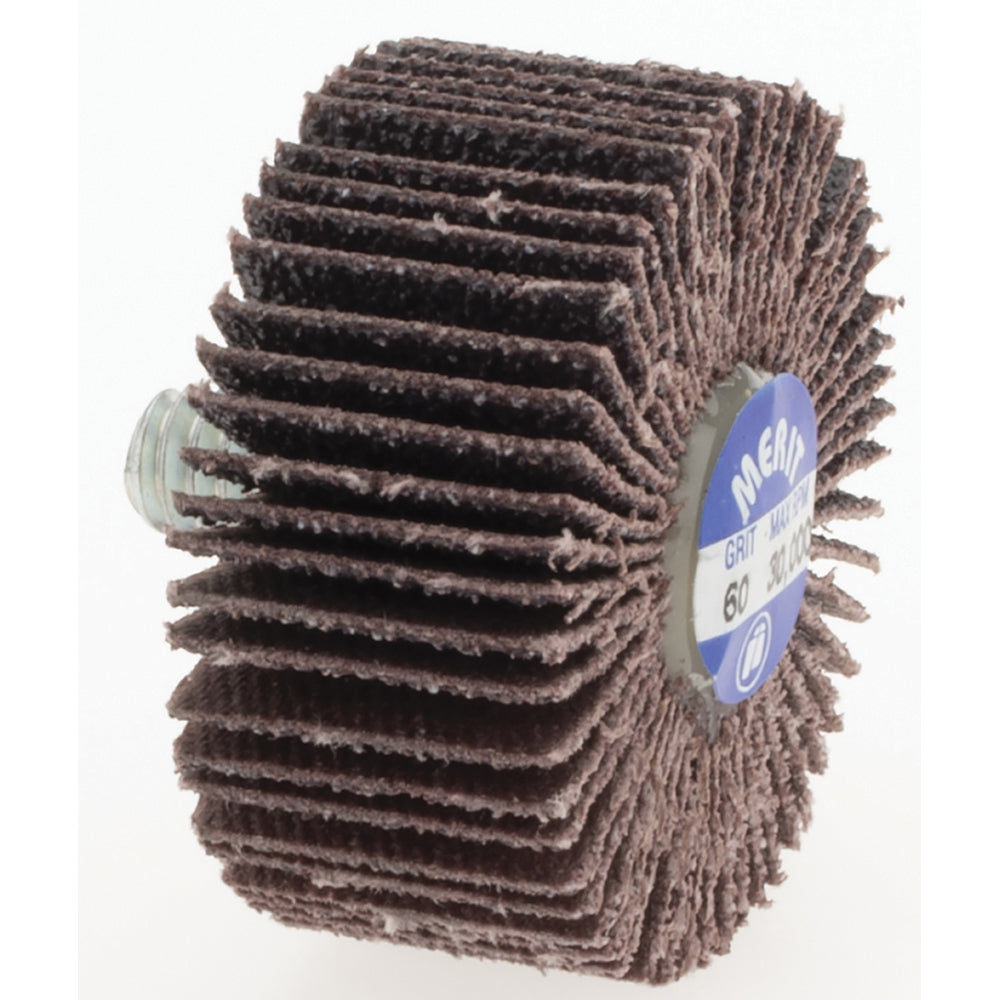 Merit Abrasives 08834132001 Mounted Flap Wheel 5/8" Face Width, 60 Grit, Aluminum Oxide
