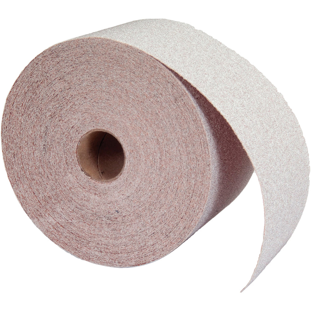 Norton 66261131691 Adhesive Back Sanding Sheet Aluminum Oxide, 80 Grit, 2-3/4" Wide, 25 yd Long