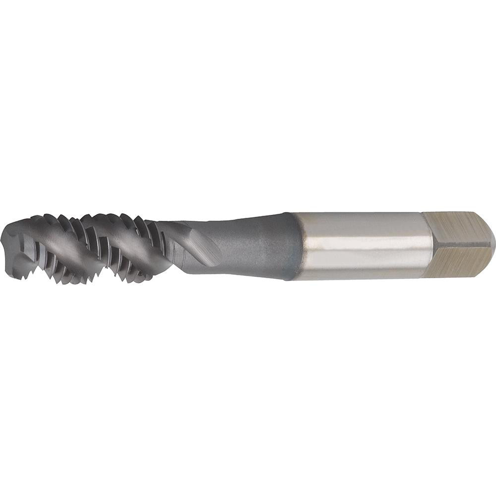Widia 5887061 Spiral Flute Tap 7/16-20 UNF, 3 Flutes, Modified Bottoming, 3B Class of Fit, High Speed Steel, TiCN Coated