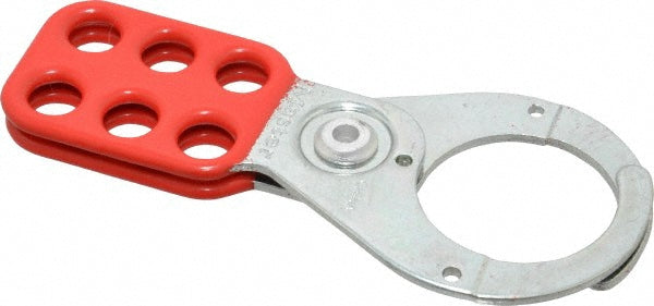 Master Lock 421 Lockout Hasp Scissor-Action Hasp, Single Jaw, 6 Padlocks