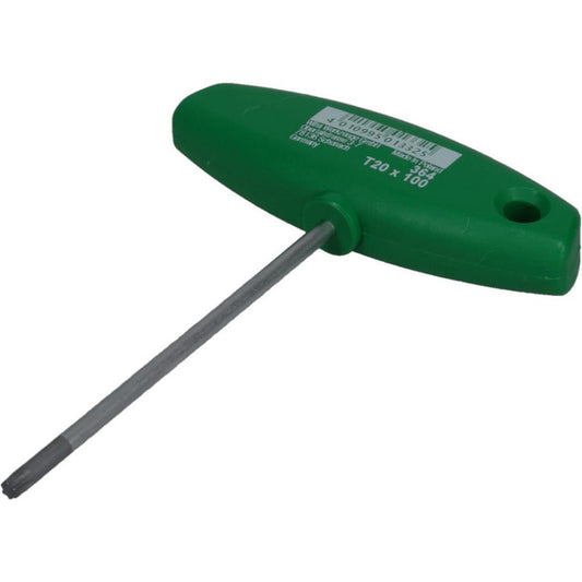Wiha 36420 Torx Key T-Handle, T20, Chrome-Plated