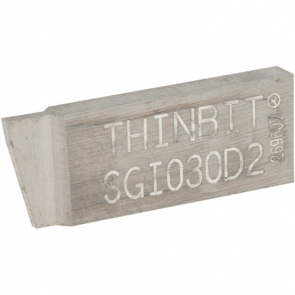 Thin Bit SGI030D2 Grooving Insert SGI030 Dura-Max 2000, Solid Carbide