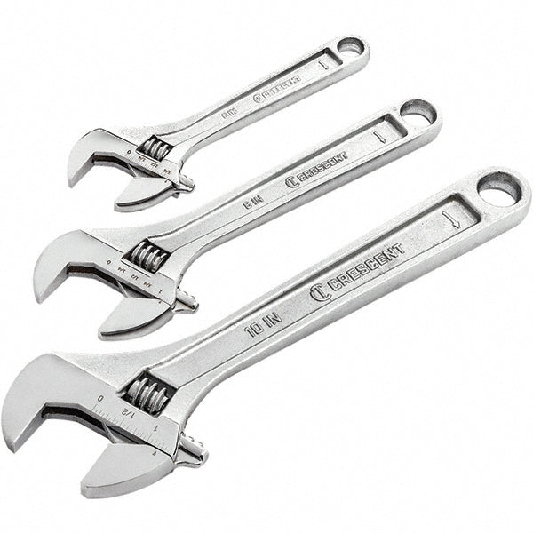 Crescent AC3PC Adjustable Wrench Set 3 Pc, 6" - 10" Wrench, Inch