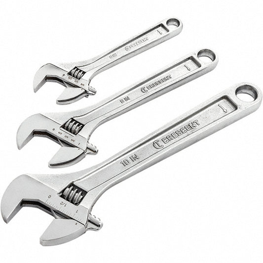 Crescent AC3PC Adjustable Wrench Set 3 Pc, 6" - 10" Wrench, Inch