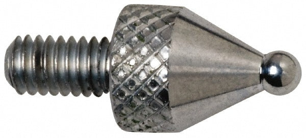 Mitutoyo 101122 Drop Indicator Ball Contact Points M2.5x0.45 Thread, 1.80 mm Dia, 7.30 mm Point Length, Solid Carbide