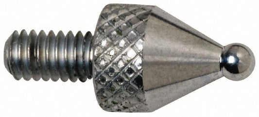 Mitutoyo 101122 Drop Indicator Ball Contact Points M2.5x0.45 Thread, 1.80 mm Dia, 7.30 mm Point Length, Solid Carbide