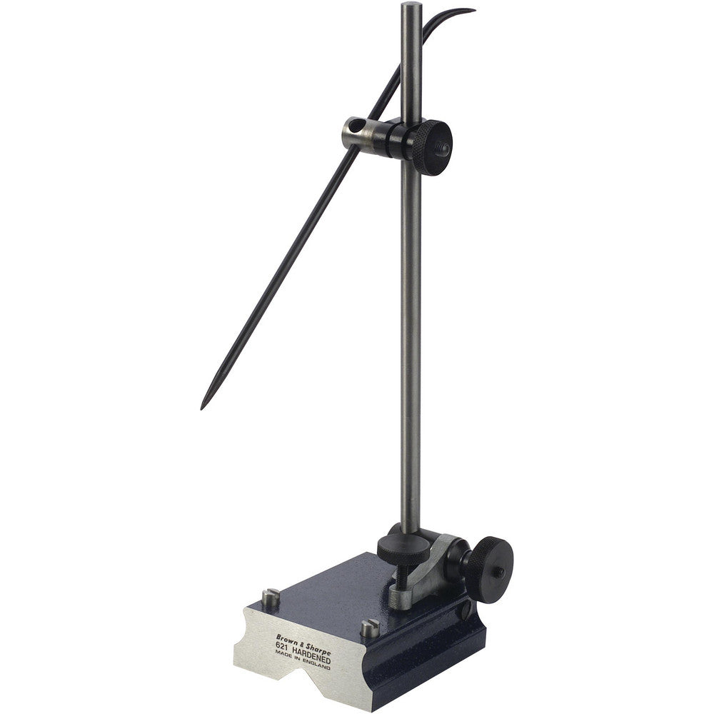 TESA Brown & Sharpe 599-621-192 Surface Gages Number Of Spindles 1  Rod Diameter 0.36in  Post Diameter 0.312in  Base Length 3.5000  Base Width 2.5in  