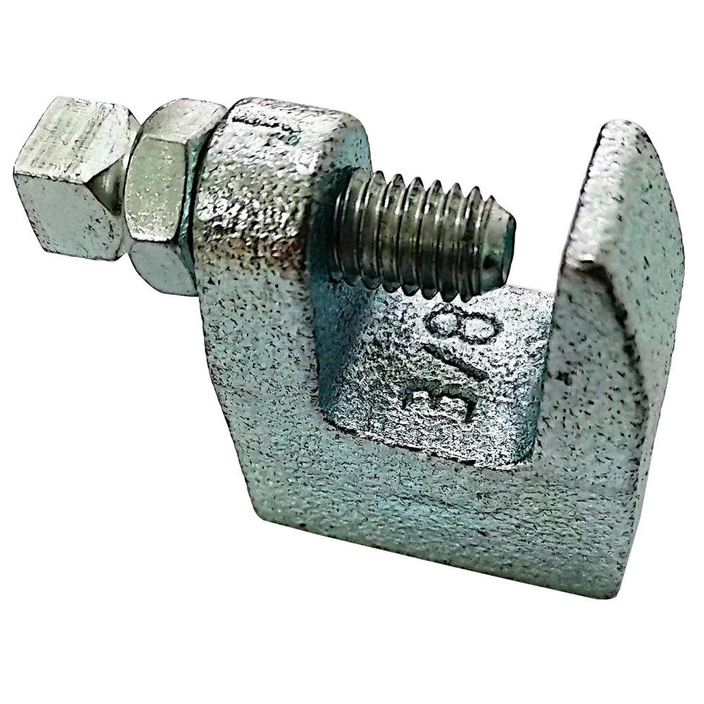 Pro-Source EHKJ-1 Beam Clamps & C-Clamps Clamp Type C-Clamp  Material Ductile Iron  Finish Electrogalvanized  Load Capacity (Lb) 350.000  Rod Size 3/8 (Inch)