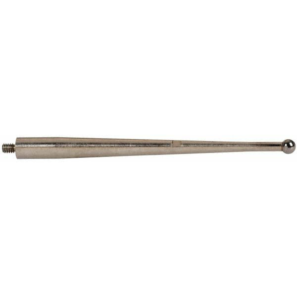 TESA Brown & Sharpe 18.60212 Test Indicator Ball Contact Point 2 mm Ball Dia, 38.1 mm Contact Point Length, Carbide