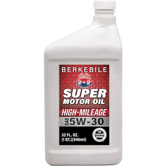 Berkebile B5W33-6 Motor Oil Type Hi-Mileage Engine Oil  Container Size 32fl oz  Grade 5W-30  Base Oil High Mileage  Color Amber