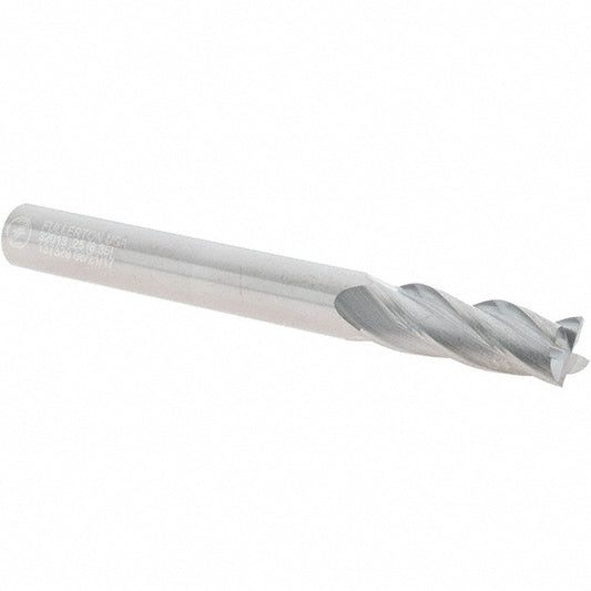 Fullerton Tool Co. 32013 Square End Mill 1/4" Dia, 3/4" LOC, 4 Flute, Solid Carbide