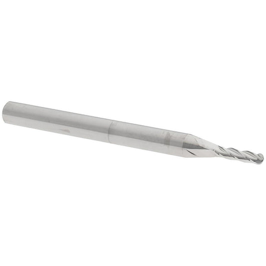 Value Collection 32032 Ball End Mill 0.0625" Dia, 0.25" LOC, 4 Flute, Solid Carbide
