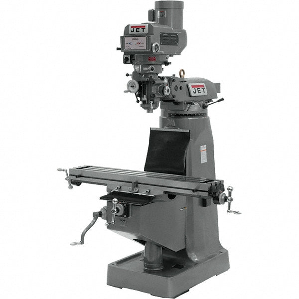 Jet 690182 9" x 49" Knee Milling Machine 3 hp, Variable Speed Pulley, 3 Phase