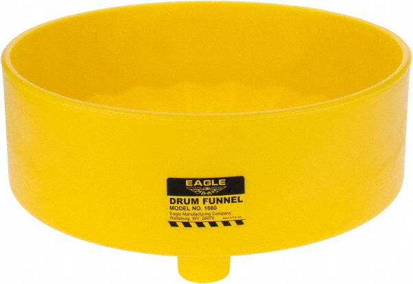 Eagle 1660 7" High x 18" Diam, Polyethylene, Drum Funnel