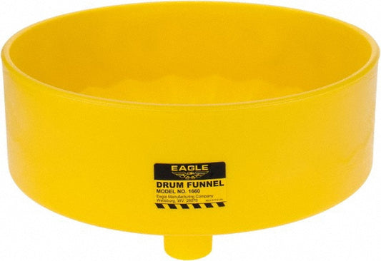 Eagle 1660 7" High x 18" Diam, Polyethylene, Drum Funnel