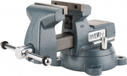 Wilton 21500 Bench & Pipe Combination Vise 6" Jaw Width, 5-3/4 in Jaw Opening, 4-1/8 in Throat Depth