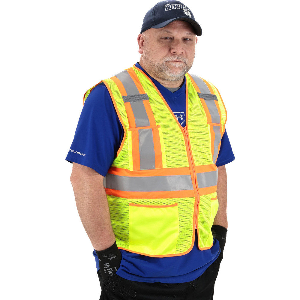 PRO-SAFE PS245-3 High Visibility Vest  X-Large, Public Safety Vest,  ANSI Class 2