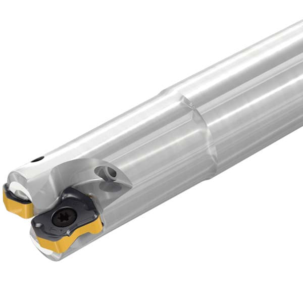 Iscar 3336697 Indexable High-Feed End Mill FFX4ED0.7532.5W0.7504, 3/4" Cut Dia, 3/4" Shank Dia, Weldon Flat Shank