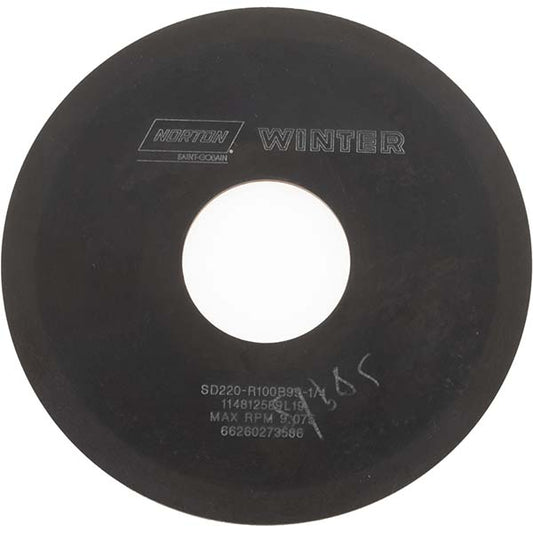 Norton 66260273586 Surface Grinding Wheel 4" Dia, 1/16" Thick, 1-1/4" Hole, 220 Grit