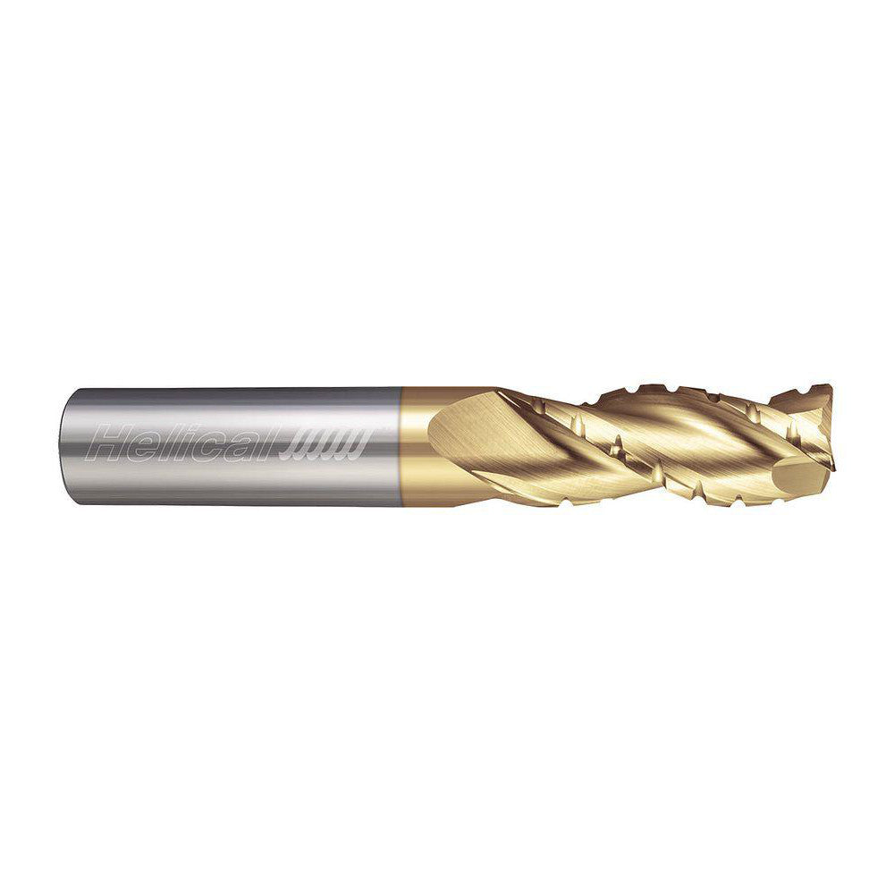 Helical Solutions 82126 Corner Radius End Mill 3/8" Dia, 1" LOC, 0.0100" Radius, 3 Flute, Solid Carbide