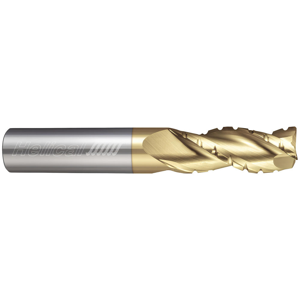 Helical Solutions 83922 Corner Radius End Mill 1/2" Dia, 5/8" LOC, 0.0300" Radius, 6 Flute, Solid Carbide