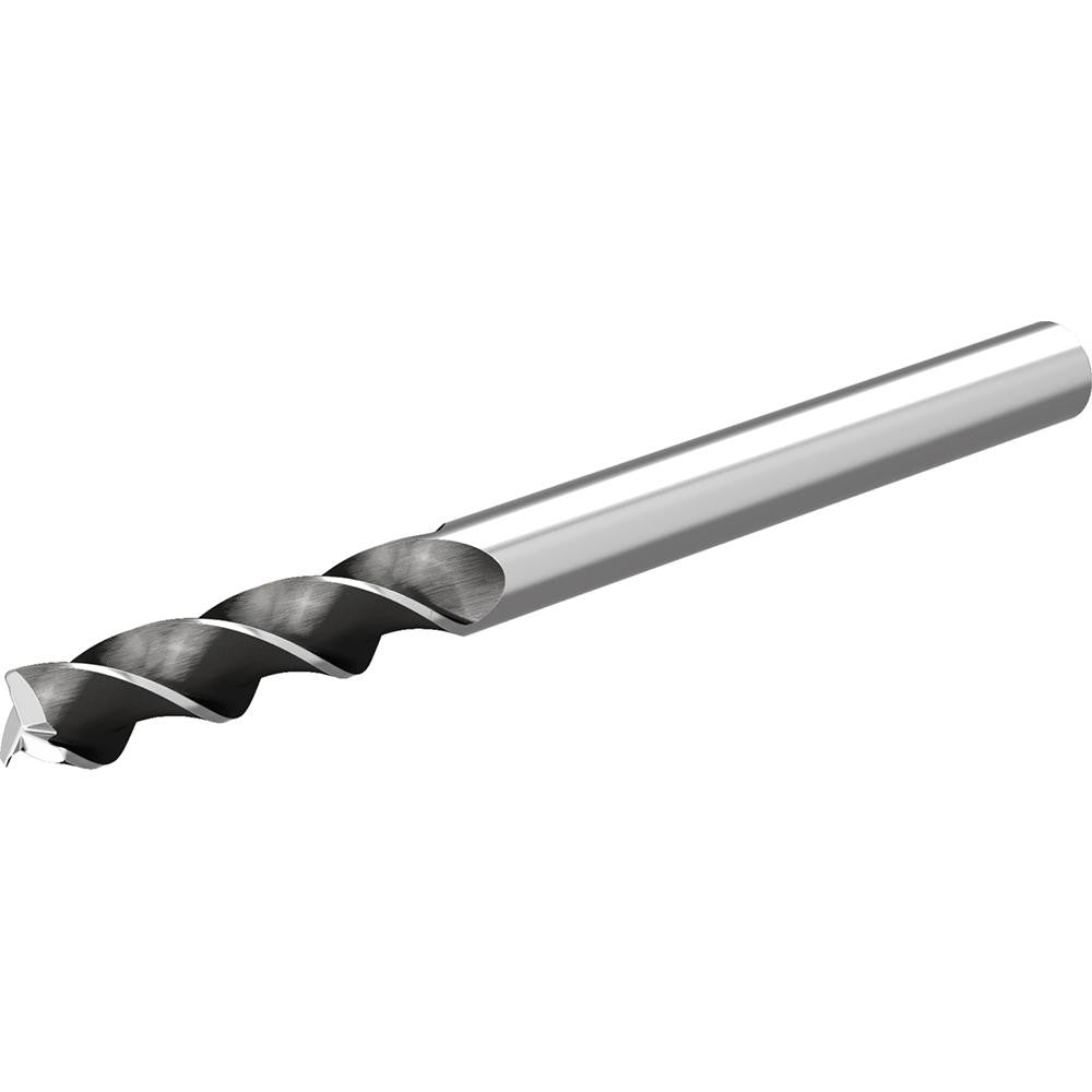 Widia 6853288 Corner Radius End Mill 1/2" Dia, 2-1/4" LOC, 0.1200" Radius, 3 Flute, Solid Carbide