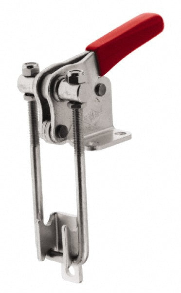 De-Sta-Co 344-SS Pull-Action Latch Clamp Vertical, 2,000 lb, U-Hook, Flanged Base