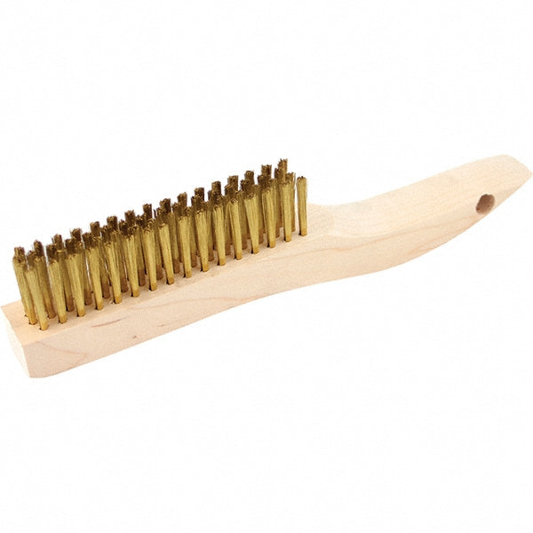 Brush Research Mfg. B46B Scratch Brush 4 Row, 16 Column, Brass
