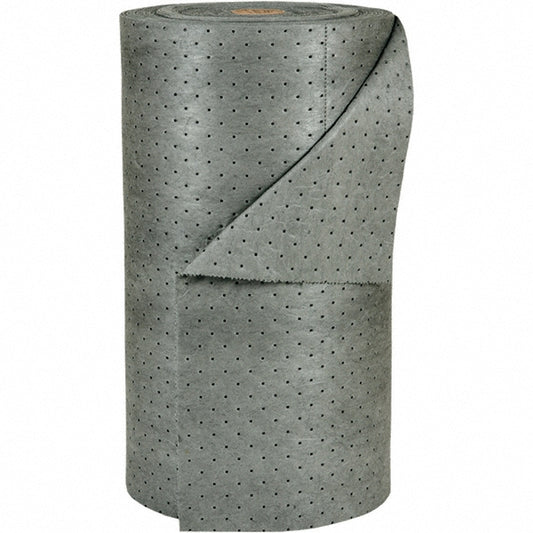Brady SPC Sorbents MRO350 Sorbent Pad Universal Use, 30" Wide, 150' Long, 38 gal, Gray