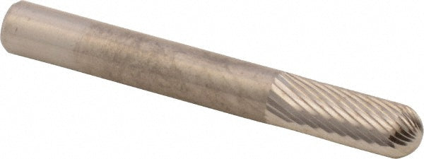 M.A. Ford 42250030 Abrasive Burr SC-1-F, 1/4" Cut Dia, Ball Nose Cylinder, Fine