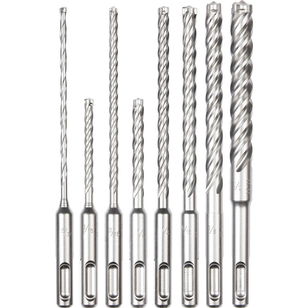 Milwaukee Tool 48-20-7663 Drill Bit Sets Drill Bit Set Type Hex Shank Drill Bits  Number of Pieces 8  Tool Material Bi-Metal Carbide  Coating/Finish Bright/Uncoated  Cutting Direction Right Hand  Shank Type Hex