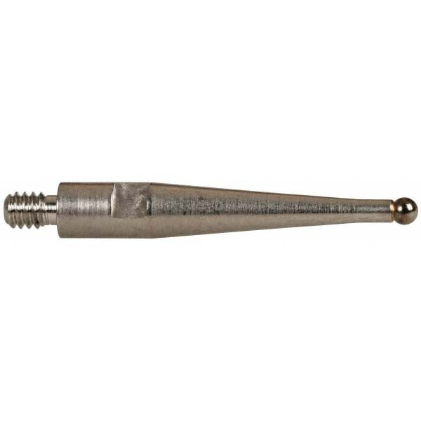 TESA Brown & Sharpe 18.60202 Test Indicator Ball Contact Point 2 mm Ball Dia, 12.7 mm Contact Point Length, Carbide