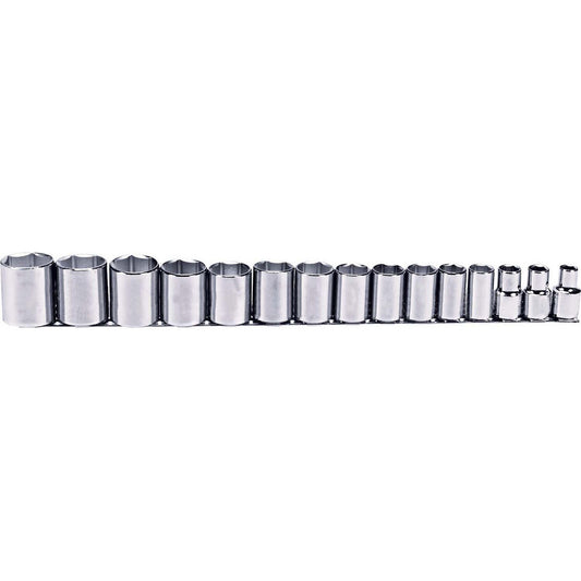 Proto J54110 Standard Socket Set 15 Pc, 1/2" Drive, 3/8 to 1-1/4" Socket