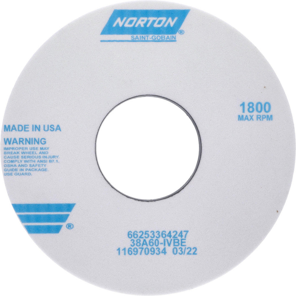 Norton 66253364247 Surface Grinding Wheel 14" Dia, 1-1/2" Thick, 5" Hole, 60 Grit, I Hardness