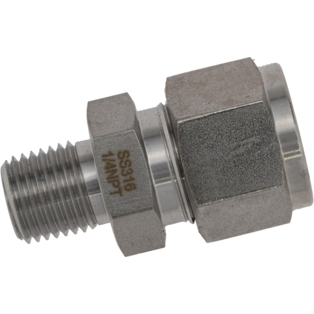Value Collection SS-MC-FT8-MN4 1/2" Tube OD x 1/4 MPT Stainless Steel Compression Tube Male Connector