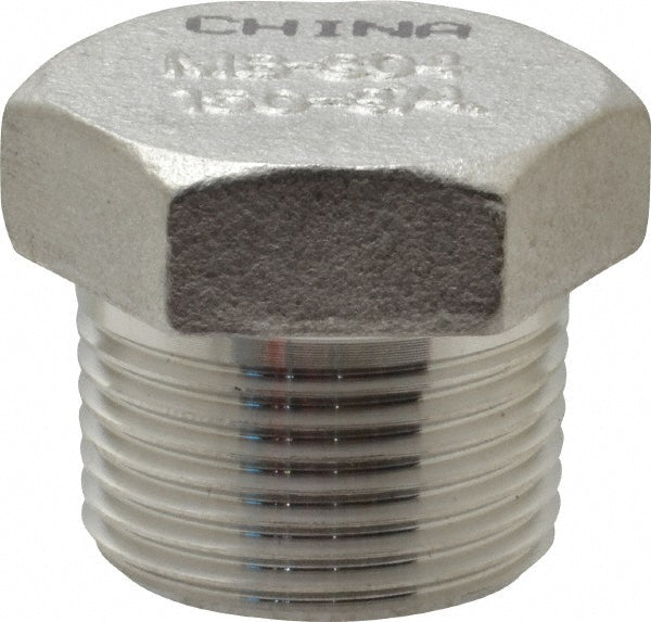 Merit Brass K417H-12 Pipe Hex Plug 3/4", 304 Stainless Steel
