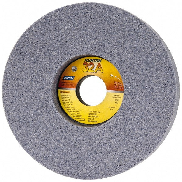 Norton 66252942844 Surface Grinding Wheel 7" Dia, 1-1/2" Thick, 1-1/4" Hole, 60 Grit, I Hardness