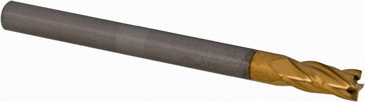 Kyocera SGS Precision Tools 31652 Square End Mill 1/8" Dia, 1/4" LOC, 4 Flute, Solid Carbide