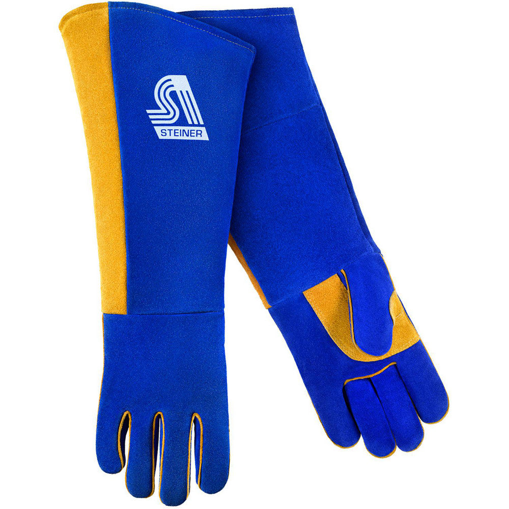 Steiner 2519BLC-L Welding Gloves Steiner Size Large, Uncoated-Coated, Pair, for Stick