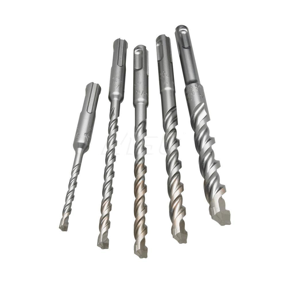 Milwaukee Tool 48-20-7490 Drill Bit Set Hammer Drill Bits, 5 Pc, Solid Carbide