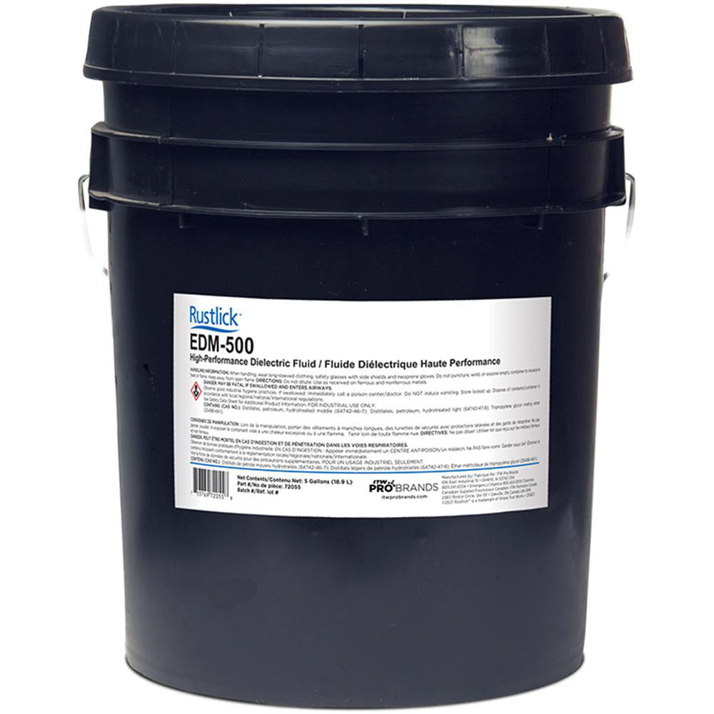 Rustlick 72055 Dielectric & EDM Fluid Rustlick EDM-500 EDM-500, Liquid, 5 gal Pail