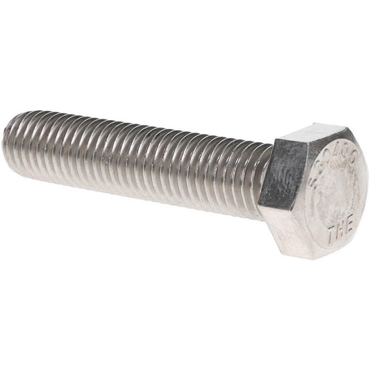 Value Collection R98488141 Hex Head Cap Screw 5/8-11, 3" Length Under Head, Grade 18-8 Stainless Steel, Bright/Uncoated Finish