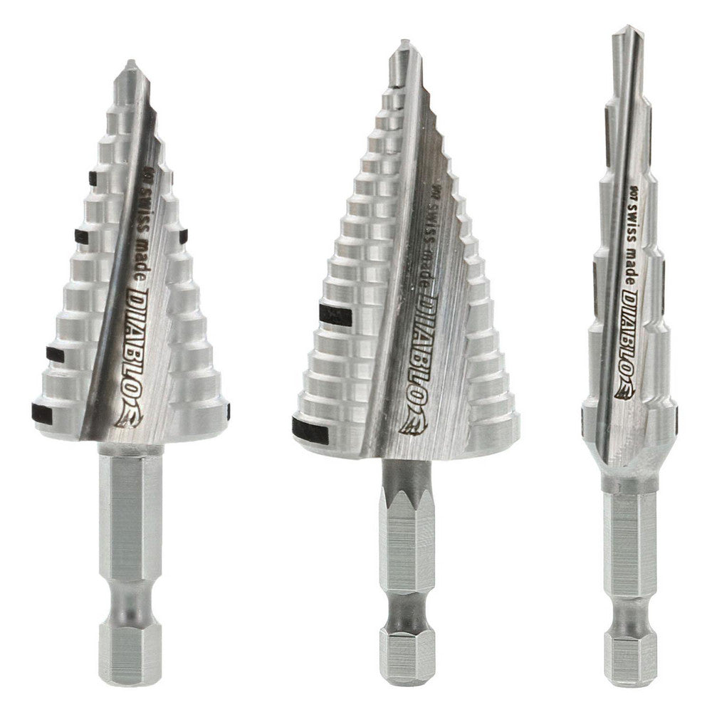 DIABLO DSDS003 Drill Bit Set  Step Drill Bit Set,  High-Speed Steel