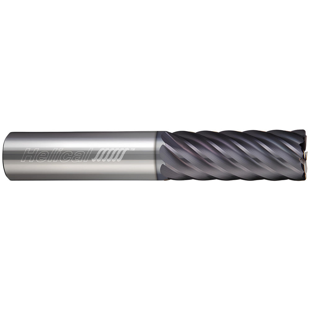 Helical Solutions 82140 Corner Radius End Mill 1/2" Dia, 1-1/4" LOC, 0.0100" Radius, 3 Flute, Solid Carbide